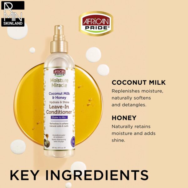 اسپری مو آفریکن پراید مدل Miracle Coconut Milk & Honey